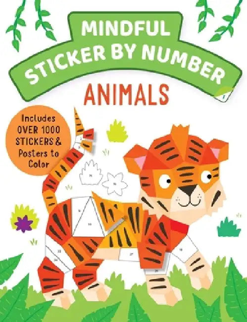 Mindful & Magical Sticker by Number: Animals: (Iseek) (Sticker Books for Kids, Activity Books for Kids, Mindful Books for Kids) by Insight Kids