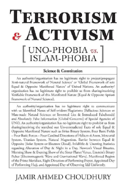 Terrorism and Activism by Jamir Ahmed Choudhury