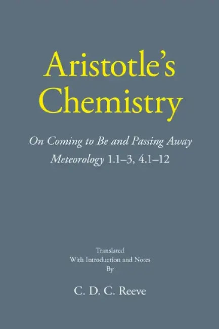 Aristotle's Chemistry by Aristotle