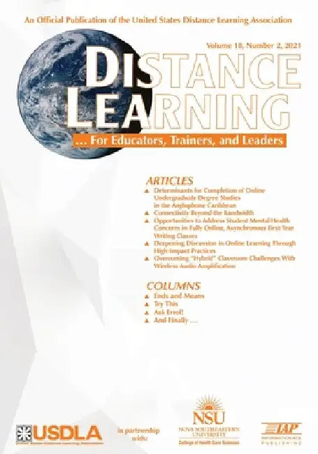 Distance Learning Vol 18 Issue 2 by Michael Simonson