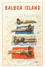 Vintage Journal Balboa Island Beach Bunnies Sunning by Found Image Press