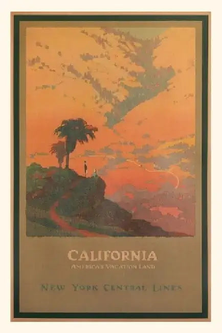Vintage Journal Trevel Poster for California by Found Image Press