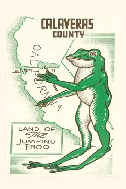 Vintage Journal Jumping Frog of Calaveras County, California by Found Image Press