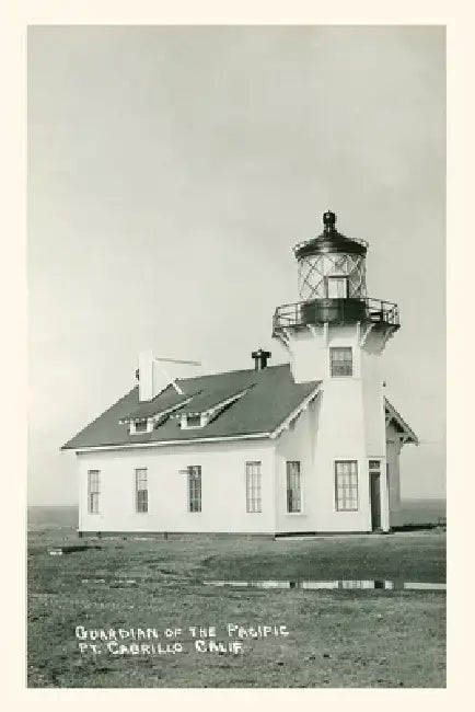 Vintage Journal Cabrillo Lighthouse, San Diego by Found Image Press