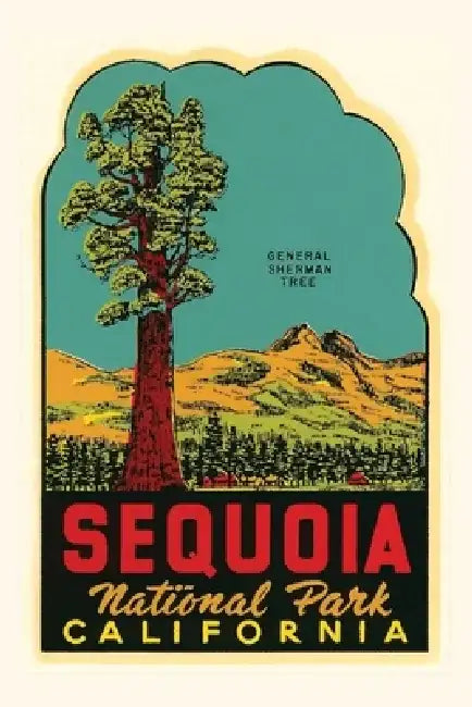 Vintage Journal Sequoia National Park Decal by Found Image Press