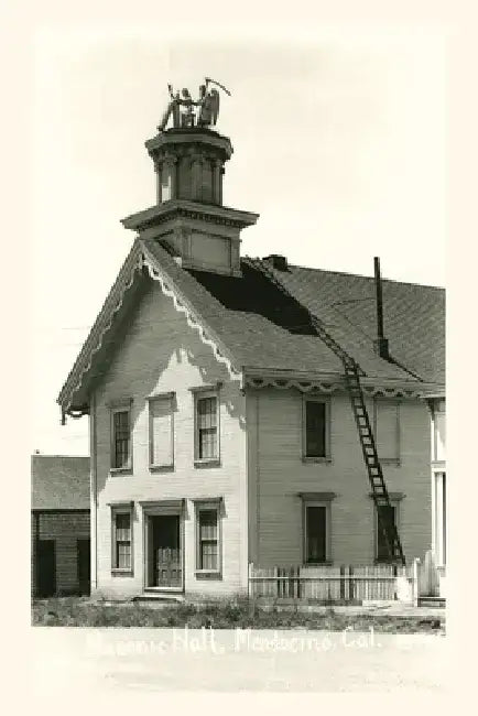 Vintage Journal Masonic Hall, Mendocino by Found Image Press