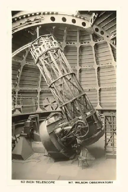 Vintage Journal Mt. Wilson Observatory Telescope by Found Image Press