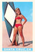 Vintage Journal Santa Cruz, Girl in a Two-Piece Bathing Suit by Found Image Press