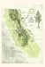 Vintage Journal Map of the Sierra Nevada by Found Image Press