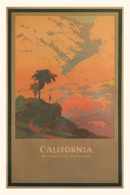 Vintage Journal Travel Poster for California by Found Image Press