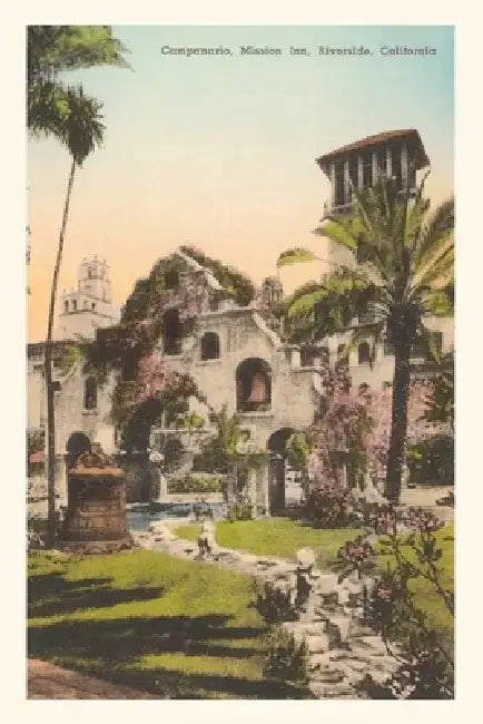 Vintage Journal Companario, Mission Inn, Riverside California by Found Image Press