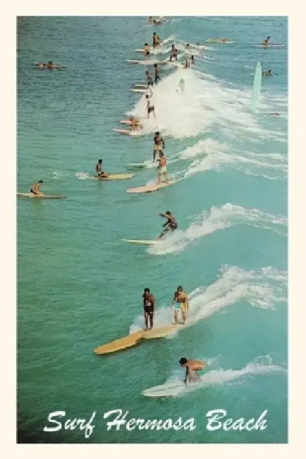 Vintage Journal Surf Hermosa Beach by Found Image Press