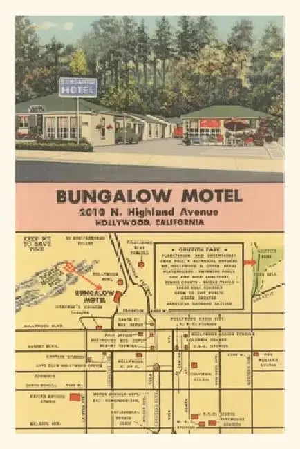 Vintage Journal Bungalow Motel, Hollywood by Found Image Press