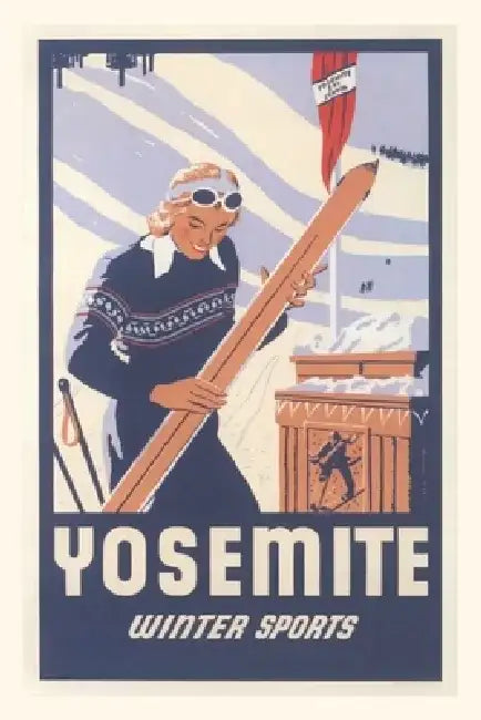 Vintage Journal Yosemite Winter Sports by Found Image Press
