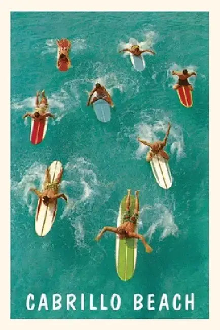 Vintage Journal Cabrillo Beach, Surfers by Found Image Press