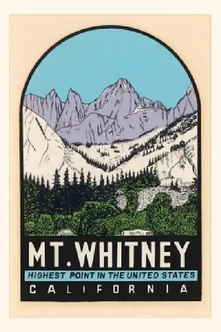 Vintage Journal Mt. Whitney Poster by Found Image Press