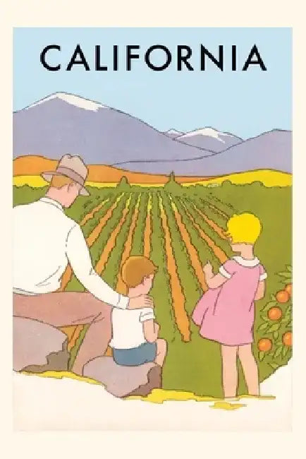Vintage Journal California Travel Poster by Found Image Press