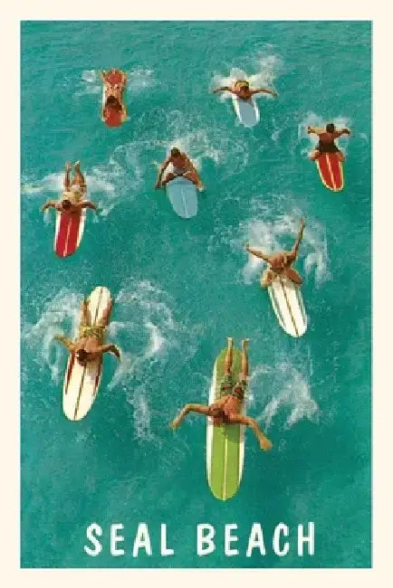 Vintage Journal Seal Beach Surfers by Found Image Press
