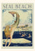 Vintage Journal Seal Beach Mermaid Diving by Found Image Press