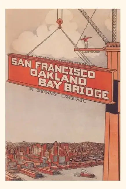 Vintage Journal Oakland Bay Bridge Book by Found Image Press