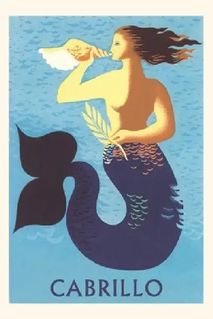 Vintage Journal Mermaid, Cabrillo by Found Image Press