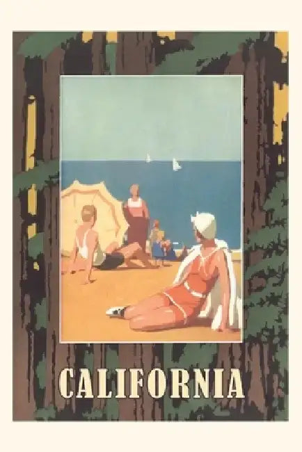Vintage Journal California Travel Poster by Found Image Press