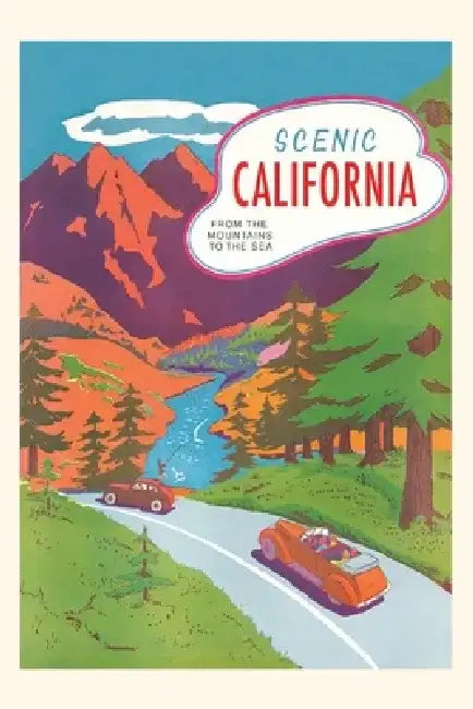 Vintage Journal California Travel Poster by Found Image Press