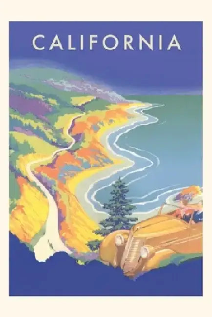 Vintage Journal California Travel Poster by Found Image Press