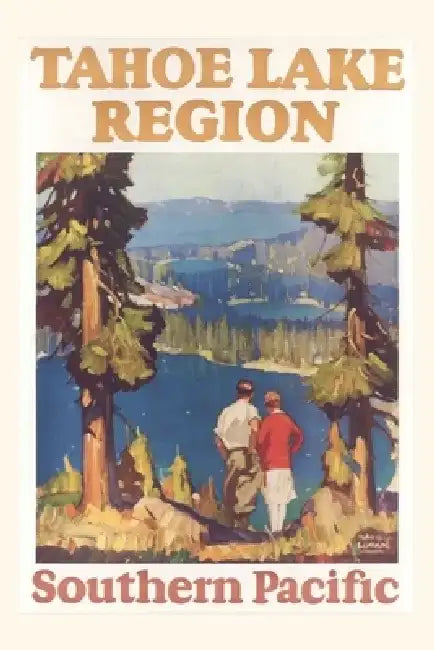 Vintage Journal Lake Tahoe Travel Poster by Found Image Press
