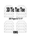 3D Tic Tac Toe: 50 Pages 8.5" X 11" by Rwg