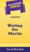 Short Story Press Presents Waiting For Martin by Ona Jo-Ellan Bass