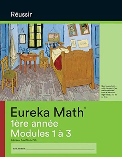 French  Eureka Math Grade 1 Succeed Workbook 1 Module 13 by Great Minds
