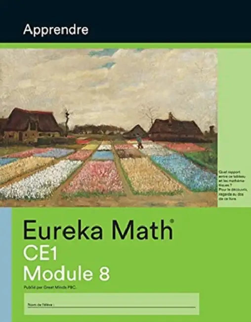 French  Eureka Math Grade 2 Learn Workbook 4 Module 8 by Great Minds