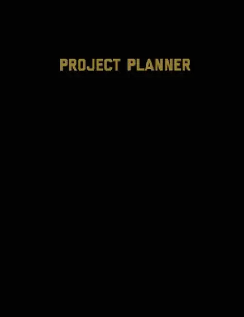 Project Planner: Productivity Planner Pages, Planning Projects, List & Keep Track Notes & Ideas, Gift, Organize, Log & Record Goals, Notebook Journal by Amy Newton