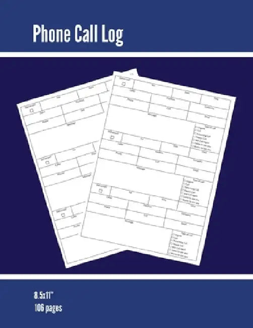 Phone Call Log: Phone Memo Message Book, Record 3 Telephone Messages Per Page, Calls Tracker, Keeping Track Voice Mail, Journal, Notebook by Amy Newton
