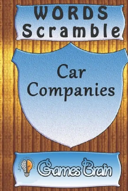 word scramble Car Companies games brain: Word scramble game is one of the fun word search games for kids to play at your next cool kids party by Woopsnotes Publishing