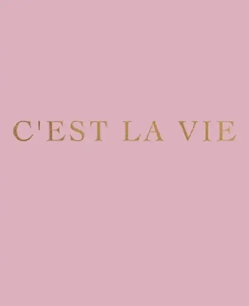 C'est la vie: A decorative book for interior design styling - Ideal for small spaces - coffee tables, bookshelves and desks - Stack by Urban Decor Studio