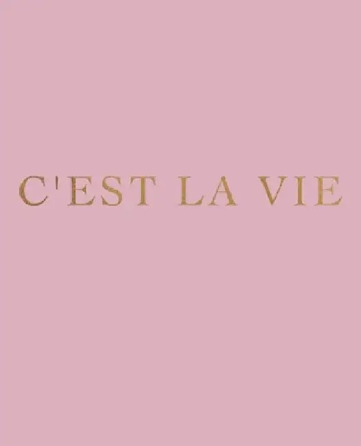 C'est la vie: A decorative book for interior design styling - Ideal for small spaces - coffee tables, bookshelves and desks - Stack by Urban Decor Studio
