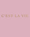 C'est la vie: A decorative book for interior design styling - Ideal for small spaces - coffee tables, bookshelves and desks - Stack by Urban Decor Studio