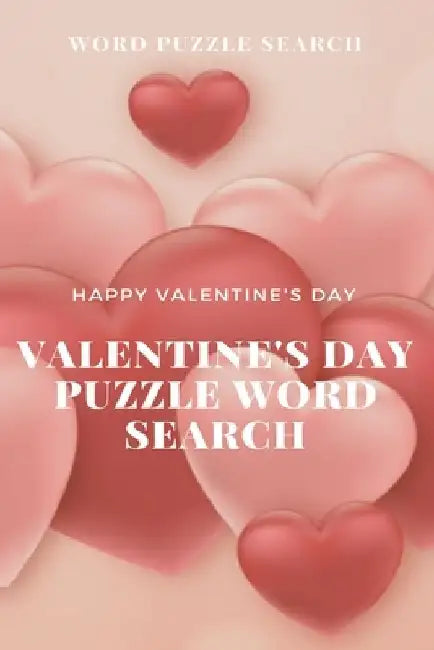 Word puzzle Search Happy Valentine's Day Valentine's Day puzzle Word Search by Word Puzzle Search Book