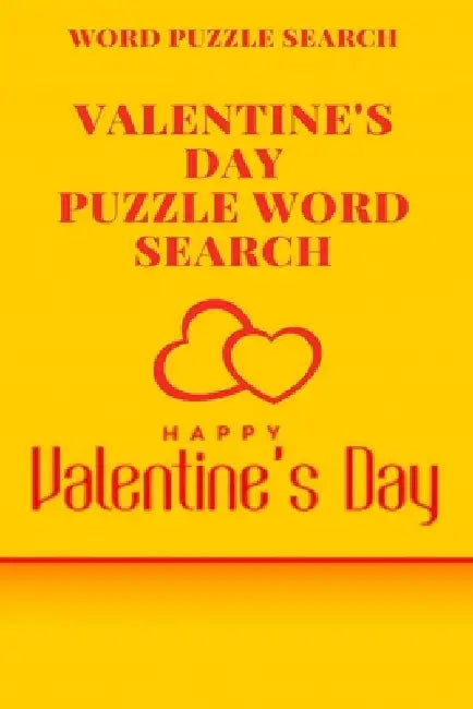 Word puzzle Search Valentine's Day puzzle Word Search Happy Valentine's Day by Word Puzzle Search Book