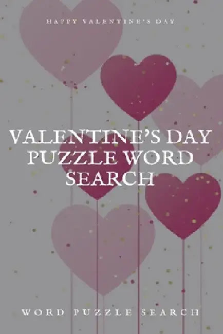 Happy Valentine's Day Valentine's Day puzzle Word Search Word puzzle Search by Word Puzzle Search Book