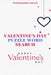 Word puzzle Search Valentine's Day puzzle Word Search Happy Valentine's Day by Word Puzzle Search Book