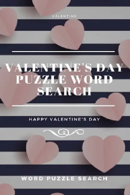 Valentine Valentine's Day puzzle Word Search Happy Valentine's Day by Word Puzzle Search Book