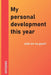 My personal development this year: what are my goals? by Notebookes Cover Notebookes Coverdesign