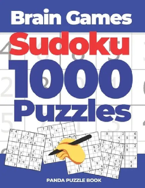 Brain Games Sudoku 1000 Puzzles: Logic Games For Adults - Mind Games Puzzle by Panda Puzzle Book