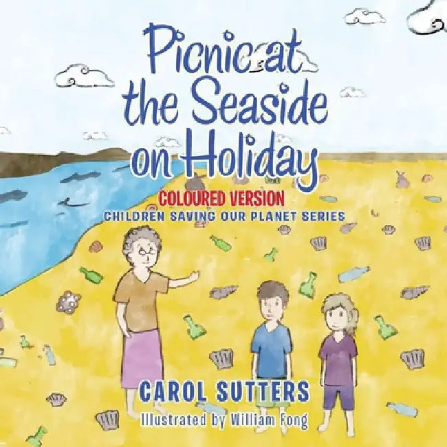 Picnic at the Seaside on Holiday: Coloured Version by Carol Sutters