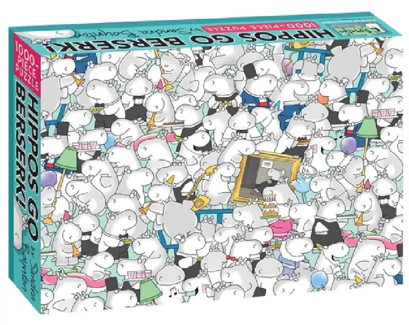 Hippos Go Berserk!: 1000-Piece Puzzle by Sandra Boynton