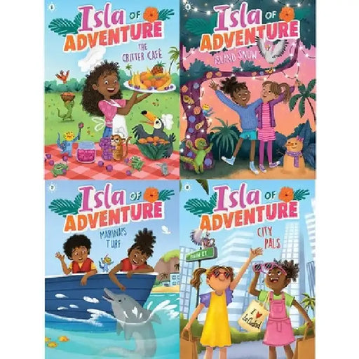 The Isla of Adventure Collected Set #2: The Critter Café; Island Snow; Marina's Turf; City Pals by Dela Costa
