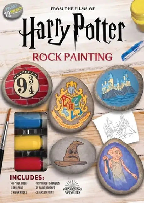 Harry Potter Rock Painting by Marcy Kelman
